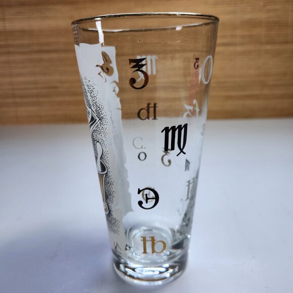 Libbey Glass RX Prescription Tumbler Gold Rimmed Mid Century Vintage 60s - Picture 5 of 10